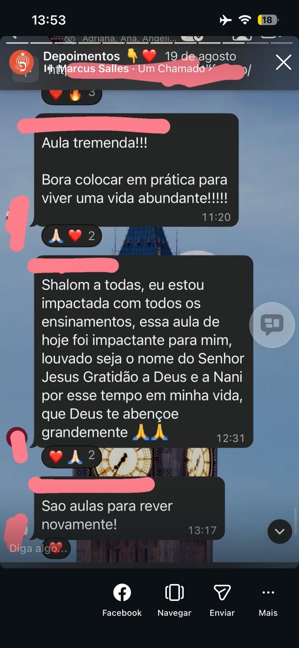 Depoimento de aluna