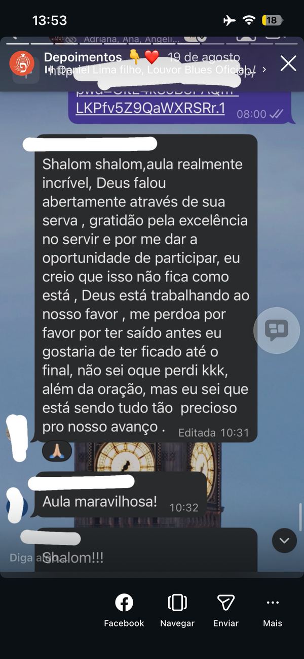 Depoimento de aluna