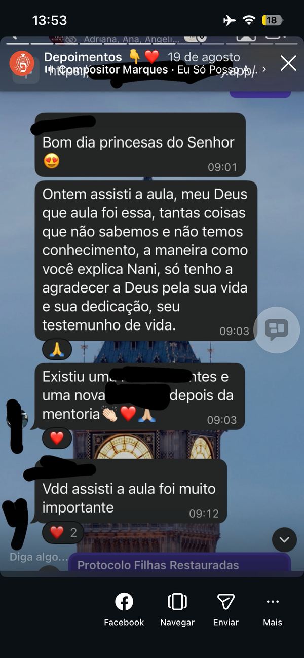 Depoimento de aluna