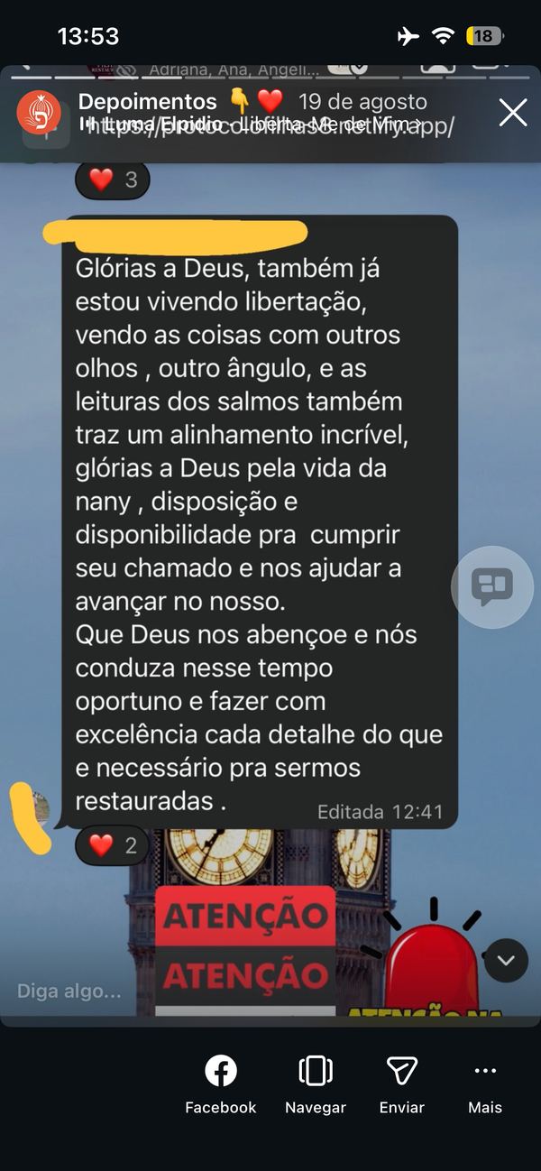 Depoimento de aluna