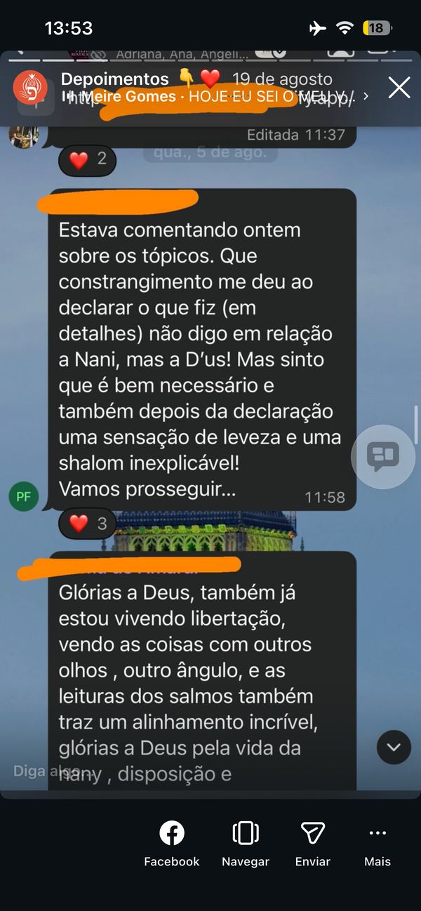 Depoimento de aluna