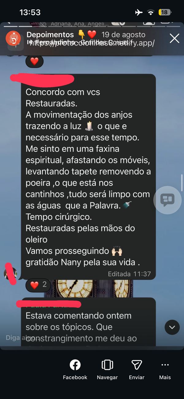 Depoimento de aluna