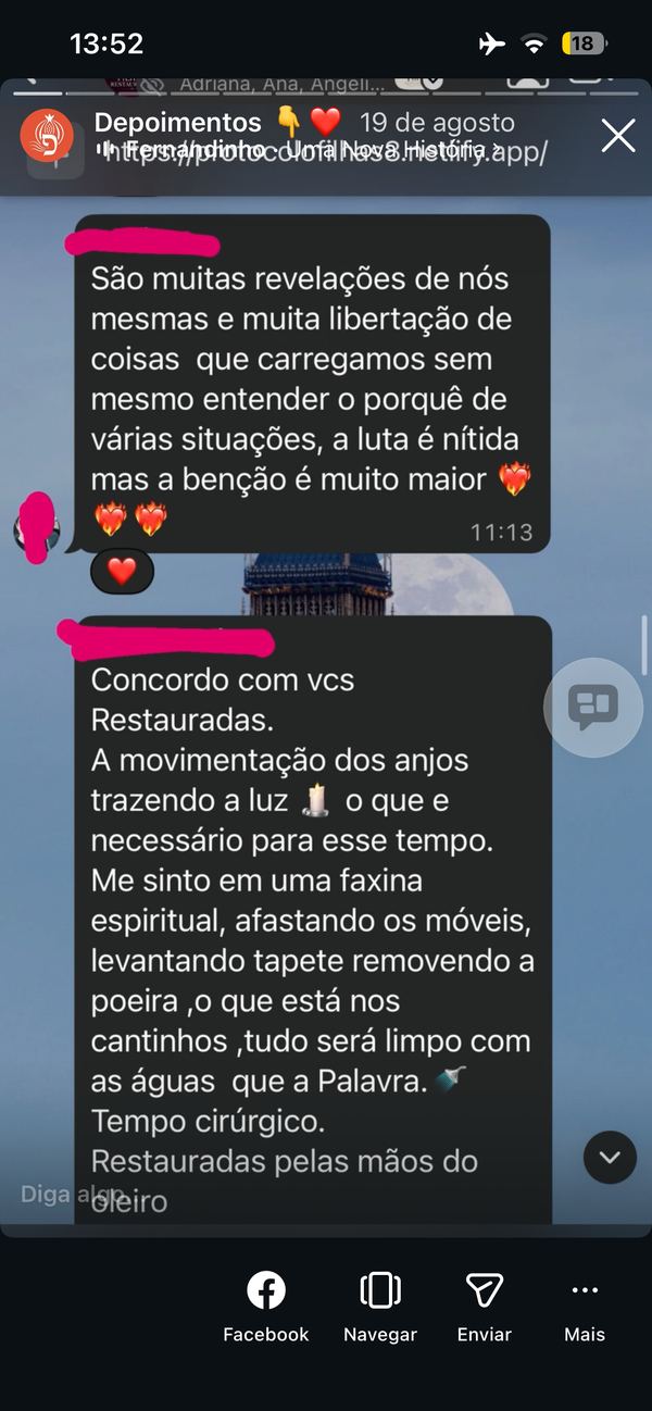 Depoimento de aluna