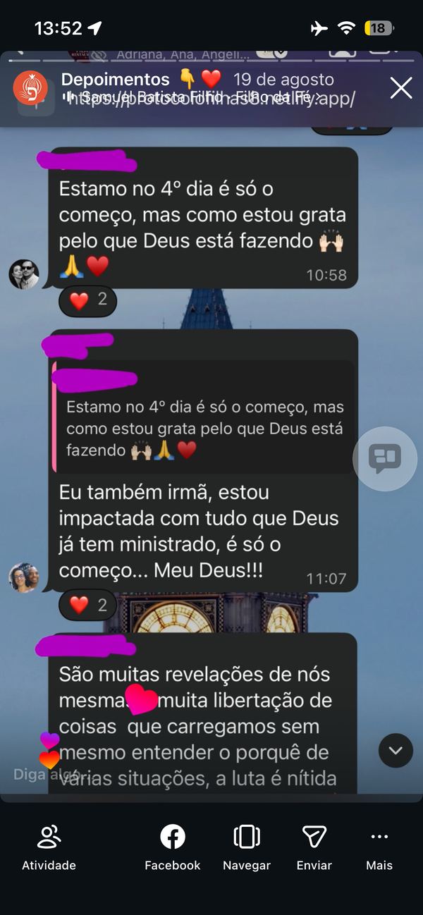 Depoimento de aluna